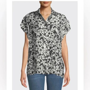 IRO Tour Printed Short-Sleeve Button-Down Shirt